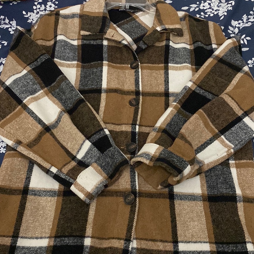 cardigan/flannel shein